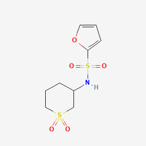 molecular formula C9H13NO5S2 B7204174 N-(1,1-dioxothian-3-yl)furan-2-sulfonamide 