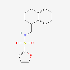 molecular formula C15H17NO3S B7204182 N-(1,2,3,4-tetrahydronaphthalen-1-ylmethyl)furan-2-sulfonamide 