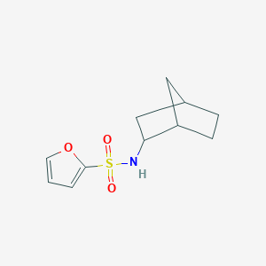molecular formula C11H15NO3S B7204201 N-(2-bicyclo[2.2.1]heptanyl)furan-2-sulfonamide 