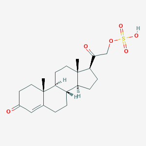 molecular formula C21H30O6S B072043 Deoxycorticosterone sulfate CAS No. 1420-82-2