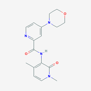molecular formula C17H20N4O3 B7205035 N-(1,4-dimethyl-2-oxopyridin-3-yl)-4-morpholin-4-ylpyridine-2-carboxamide 