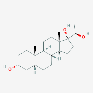 molecular formula C21H36O3 B072053 (20R)-5beta-Pregnane-3alpha,17,20-triol CAS No. 1165-28-2