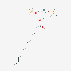 molecular formula C21H46O4Si2 B072054 2,3-Bis(trimethylsilyloxy)propyl dodecanoate CAS No. 1116-65-0