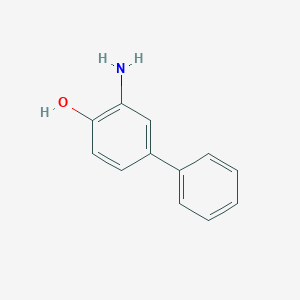 molecular formula C12H11NO B072062 2-Amino-4-phenylphenol CAS No. 1134-36-7