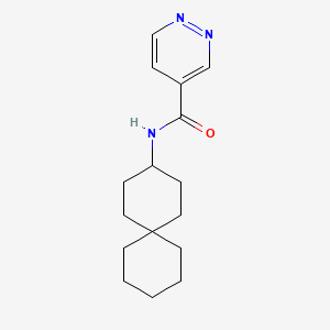 molecular formula C16H23N3O B7206482 N-spiro[5.5]undecan-3-ylpyridazine-4-carboxamide 