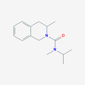 molecular formula C15H22N2O B7206658 N,3-dimethyl-N-propan-2-yl-3,4-dihydro-1H-isoquinoline-2-carboxamide 