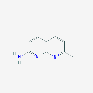 molecular formula C9H9N3 B072067 7-Methyl-1,8-naphthyridin-2-amine CAS No. 1568-93-0
