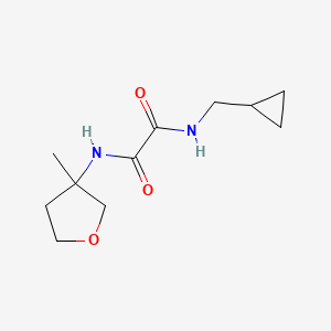 molecular formula C11H18N2O3 B7206877 N-(cyclopropylmethyl)-N'-(3-methyloxolan-3-yl)oxamide 