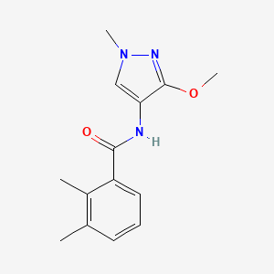 molecular formula C14H17N3O2 B7207373 N-(3-methoxy-1-methylpyrazol-4-yl)-2,3-dimethylbenzamide 