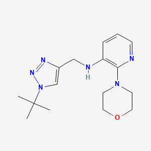 molecular formula C16H24N6O B7207644 N-[(1-tert-butyltriazol-4-yl)methyl]-2-morpholin-4-ylpyridin-3-amine 