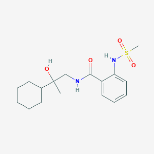 molecular formula C17H26N2O4S B7208260 N-(2-cyclohexyl-2-hydroxypropyl)-2-(methanesulfonamido)benzamide 