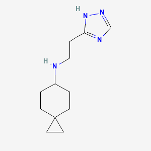 molecular formula C12H20N4 B7208810 N-[2-(1H-1,2,4-triazol-5-yl)ethyl]spiro[2.5]octan-6-amine 