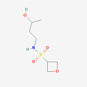molecular formula C7H15NO4S B7209062 N-(3-hydroxybutyl)oxetane-3-sulfonamide 
