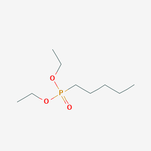molecular formula C9H21O3P B072091 Phosphonic acid, pentyl-, diethyl ester CAS No. 1186-17-0