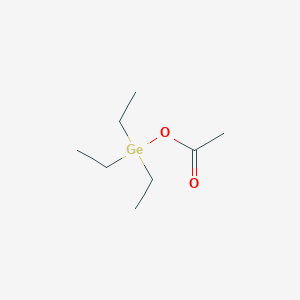 molecular formula C8H18GeO2 B072096 Germane, acetoxytriethyl- CAS No. 1112-60-3