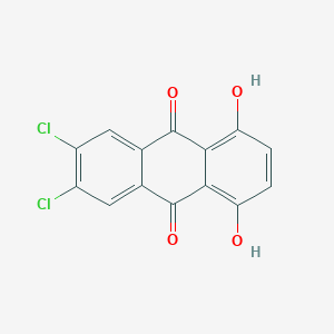 molecular formula C14H6Cl2O4 B072103 6,7-Dichloro-1,4-dihydroxyanthraquinone CAS No. 1225-15-6