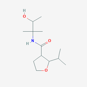 molecular formula C13H25NO3 B7210818 N-(3-hydroxy-2-methylbutan-2-yl)-2-propan-2-yloxolane-3-carboxamide 