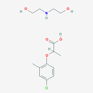 molecular formula C14H22ClNO5 B072116 Mecoprop-diolamine CAS No. 1432-14-0