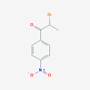 molecular formula C9H8BrNO3 B072129 2-Bromo-1-(4-nitro-phenyl)-propan-1-one CAS No. 1205-56-7