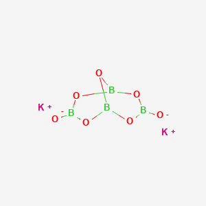 molecular formula B4K2O7 B072130 Potassium tetraborate CAS No. 1332-77-0