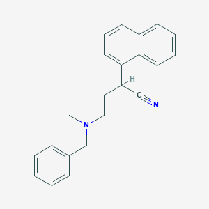 molecular formula C22H22N2 B072136 4-[Benzyl(methyl)amino]-2-naphthalen-1-ylbutanenitrile CAS No. 1240-16-0