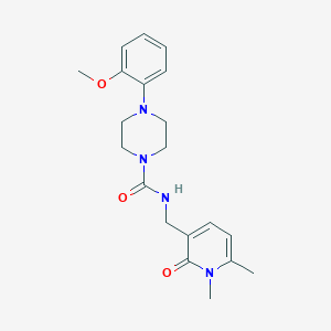 molecular formula C20H26N4O3 B7213663 N-[(1,6-dimethyl-2-oxopyridin-3-yl)methyl]-4-(2-methoxyphenyl)piperazine-1-carboxamide 