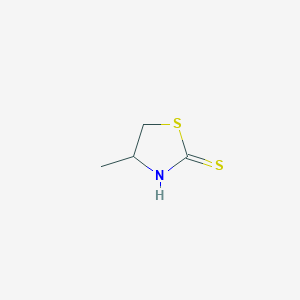 molecular formula C4H7NS2 B072146 4-Methyl-1,3-thiazolidine-2-thione CAS No. 1437-89-4