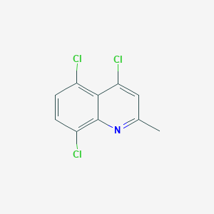 molecular formula C10H6Cl3N B072147 4,5,8-Trichloro-2-methylquinoline CAS No. 1203-36-7