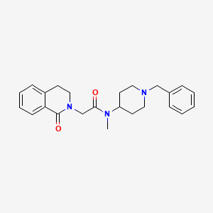 molecular formula C24H29N3O2 B7214965 N-(1-benzylpiperidin-4-yl)-N-methyl-2-(1-oxo-3,4-dihydroisoquinolin-2-yl)acetamide 