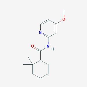 molecular formula C15H22N2O2 B7215141 N-(4-methoxypyridin-2-yl)-2,2-dimethylcyclohexane-1-carboxamide 