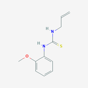 molecular formula C11H14N2OS B072156 Urea, 1-allyl-3-(o-methoxyphenyl)-2-thio- CAS No. 1207-94-9