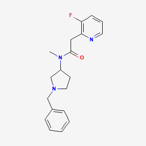 molecular formula C19H22FN3O B7216755 N-(1-benzylpyrrolidin-3-yl)-2-(3-fluoropyridin-2-yl)-N-methylacetamide 