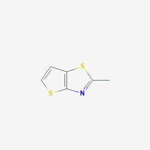 molecular formula C6H5NS2 B072171 2-甲基噻吩[2,3-d]噻唑 CAS No. 61612-02-0