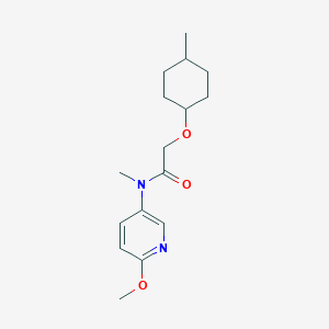 molecular formula C16H24N2O3 B7217176 N-(6-methoxypyridin-3-yl)-N-methyl-2-(4-methylcyclohexyl)oxyacetamide 