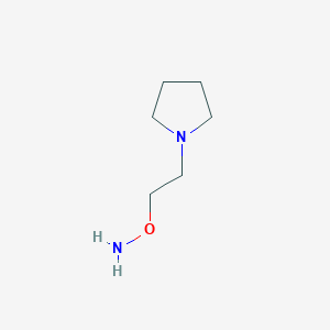 molecular formula C6H14N2O B072174 o-(2-Pyrrolidin-1-yl-ethyl)-hydroxylamine CAS No. 1123-05-3