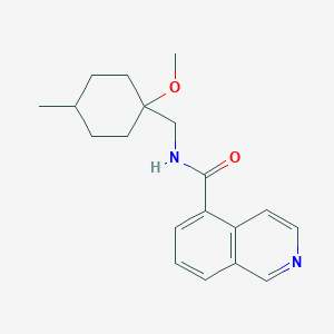 molecular formula C19H24N2O2 B7217720 N-[(1-methoxy-4-methylcyclohexyl)methyl]isoquinoline-5-carboxamide 