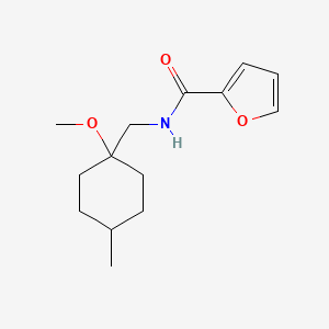 molecular formula C14H21NO3 B7217753 N-[(1-methoxy-4-methylcyclohexyl)methyl]furan-2-carboxamide 