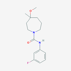 molecular formula C15H21FN2O2 B7218177 N-(3-fluorophenyl)-4-methoxy-4-methylazepane-1-carboxamide 