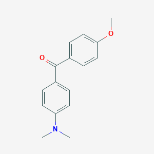 molecular formula C16H17NO2 B072183 Methanone, [4-(dimethylamino)phenyl](4-methoxyphenyl)- CAS No. 1151-93-5