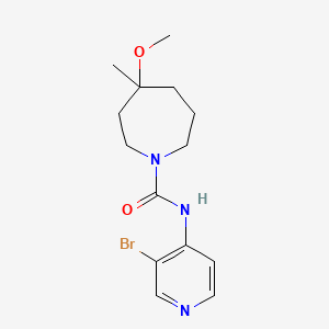molecular formula C14H20BrN3O2 B7218959 N-(3-bromopyridin-4-yl)-4-methoxy-4-methylazepane-1-carboxamide 
