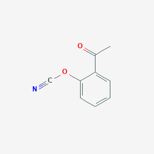 molecular formula C9H7NO2 B072191 2-Acetylphenyl cyanate CAS No. 1128-22-9