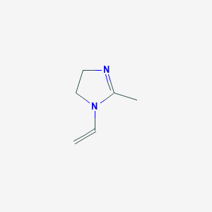 molecular formula C6H10N2 B072196 4,5-Dihydro-2-methyl-1-vinyl-1H-imidazole CAS No. 1192-59-2