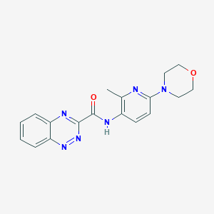 molecular formula C18H18N6O2 B7219720 N-(2-methyl-6-morpholin-4-ylpyridin-3-yl)-1,2,4-benzotriazine-3-carboxamide 