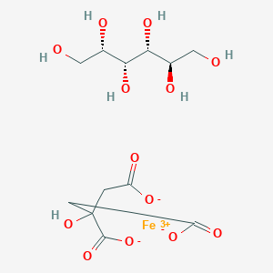 molecular formula C12H19FeO13 B072199 Iron sorbitol CAS No. 1338-16-5