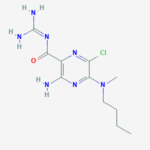molecular formula C11H18ClN7O B072204 5-(N-Butyl-N-methyl)amiloride CAS No. 1154-79-6