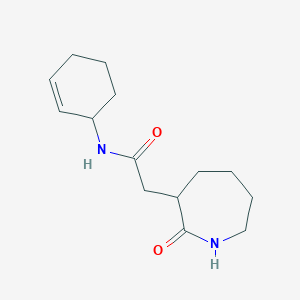 molecular formula C14H22N2O2 B7220583 N-cyclohex-2-en-1-yl-2-(2-oxoazepan-3-yl)acetamide 