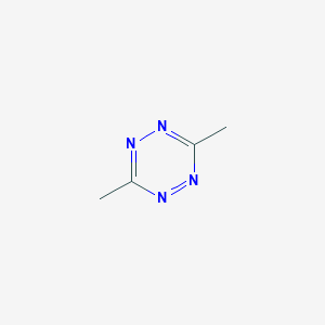 molecular formula C4H6N4 B072211 1,2,4,5-Tetrazine, 3,6-dimethyl- CAS No. 1558-23-2