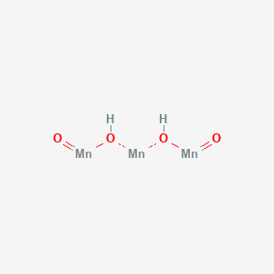 molecular formula Mn3O4<br>H2Mn3O4 B072212 Trimanganese tetraoxide CAS No. 1317-35-7