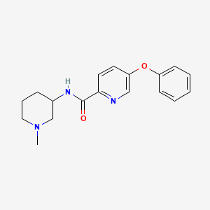 molecular formula C18H21N3O2 B7221380 N-(1-methylpiperidin-3-yl)-5-phenoxypyridine-2-carboxamide 