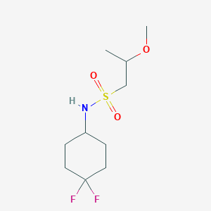 molecular formula C10H19F2NO3S B7221571 N-(4,4-difluorocyclohexyl)-2-methoxypropane-1-sulfonamide 